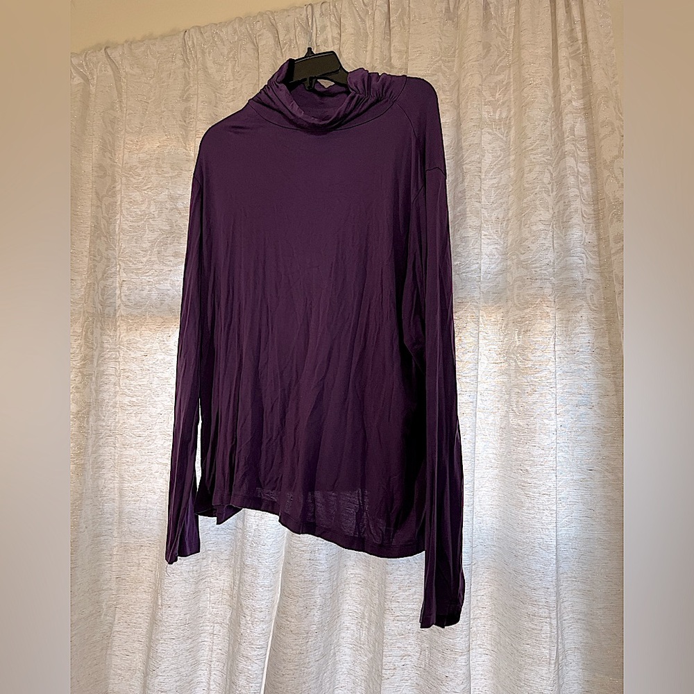 Women's Purple Turtleneck Top